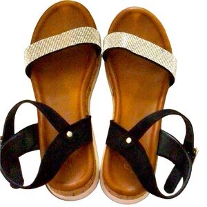 Sugar Brand Bling Strap Espadrille Sandal.